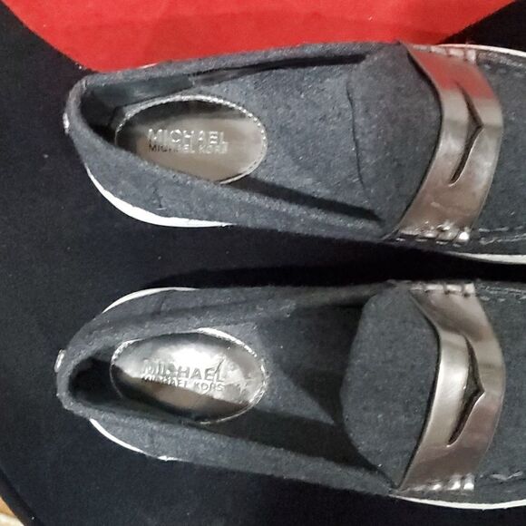 Michael Kors Poppy Slip on Wool Platform Loafers - Picture 13 of 15